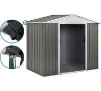 Abri Jardin Métal "Dallas" - 5,29 M² Avec Gouttière - Taupe