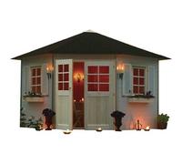Abri Jardin Pentagone "Nancy" - 7.88 M² - 4.24 X 3 X 2.82 M - 28 Mm