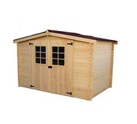 Abri de jardin en madriers massifs 5.83 m2 - HABAL3019-02-N