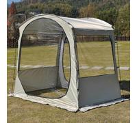 Abri Météo en PVC Transparent, Pavillon Panoramique 4 Côtés | Grand Gazebo D'observation Fermé en PVC Haute Transparence, pour Pêche sur Glace, Camping Hivernal, Serre de Jardin