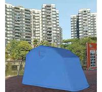 Abri Moto avec boulons d'expansion, Tente Moto extérieure imperméable, Tissu Oxford 600D et Trou de Verrouillage, Housse Toutes Saisons pour Moto(Blue,11.5 * 6.2 * 6.2ft)