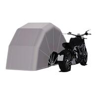 Abri Moto Gris en Acier Inoxydable, Store Moto rétractable et Pliable, abri Moto Semi-Automatique et Durable, Garage Mobile Pliable pour vélo, Moteur, vélo, Bois de Chauffage(2.6M/8.5FT)