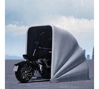 Abri Moto rétractable hydraulique, abri Moto extérieur Pliable en métal, abri Moto Robuste, abri Moto, abri Voiture Semi-Automatique résistant au Froid(8.5x4.3x5.3FT)
