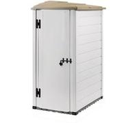 Petit abri de jardin rsine PVC adossable 1,16 m Ep. 22 mm Evo 100.1