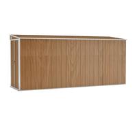 vidaXL Abri de jardin brun 118x382x178 cm Acier galvanisé