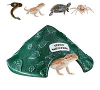 Abri naturel en colophane pour crapauds et tortues - Décoration de jardin imperméable - Grotte de dragon - Marinepark