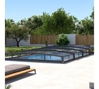 Abri piscine bas télescopique Monteo 6,30m x 3,70m