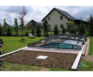 Abri piscine Casablanca Infinity : 500 x 860 x 75 cm H