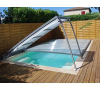 Abri piscine en kit : Plat amovible pour piscine 6 x 3 m (6.30 x 3.30 m)