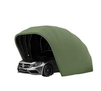 Abri portable pour véhicule, cadre en acier inoxydable, couverture en tissu Oxford pour protection extérieure et stationnement