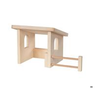 Abri pour animaux bois - HOLZTIGER - Beige - Dès 3 ans