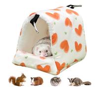 Abri Pour Animaux De Compagnie - Maison De 5,12 Pouces | Peluche En Polyester - Cachette Chaude De Style Grotte Avec Construction Douce Et Confortable Pour Les Planeurs De Sucre, Furets, Hamsters, Rep