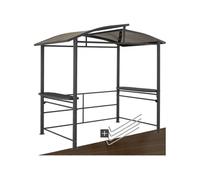 Abri pour barbecue 2,4 x 1,5 x 2,34 m gris