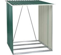 Abri pour bois de chauffage Östersund, vert
