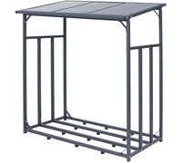 Abri pour bois de chauffage Ruston en acier galvanisé , XL