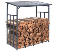 Abri pour Bois de chauffage Ruston en Aluminium - CLP - Ruston - Imperméable - Gris - Anthracite - Rectangulaire