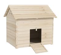 Abri pour canards - maison pour canards - PawHut - toit ouvrant ventilation et porte-rampe - 100 x 82,5 x 91 cm - bois naturel