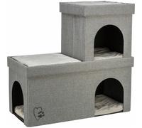 Trixie Grotte pour chat Kimy Soft Edition 76 × 72 × 37 cm, lit douillet, 2 niveaux - 363110