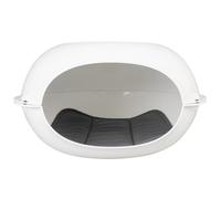Abri pour chat avec coussin Duvoplus Luna Igloo Blanc 57x38x31 cm
