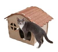 Abri pour Chat d'Extérieur - Caverne Respirante Toutes Saisons pour Animaux,Caverne de Sommeil pour Chats | pour Chats De Petite Et Moyenne Taille, Cour, Cours, Porche, Balcon, Jardin