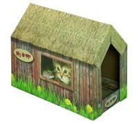 Abri pour chat en carton Nobby Pet Vert 49x26x36 cm