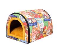 Abri pour chat errant, lit pour chat, niche d'extérieur imperméable à la pluie, au froid, chaud, pour chiens de petite et moyenne taille, amovible et lavable