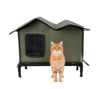 Abri pour Chat Feral - Cabine de Couchage Thermique résistante à l'hiver, Refuge extérieur pour Animaux de Compagnie, Blocage des Courants d'air, Chat Robuste de défense Contre Le Froid, boîtier de