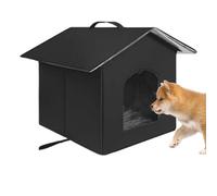 Abri pour Chat | Nid d'extérieur résistant aux intempéries | Niche Pliable et Isolante thermiquement, Tente d'hiver imperméable pour Animaux, pour pelouse, Jardin, Balcon, terrasse, Cour