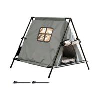 Abri pour chat résistant aux intempéries - Niche d'extérieur surélevée pour chat, grotte isolée et chaude pour le confort hivernal, parfait pour le porche, le balcon, le jardin, la terrasse ou l'arriè