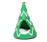 Abri pour chat sapin de noël Duvoplus X-Mas Multicolore 43x43x70 cm