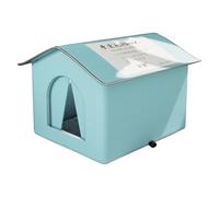 Abri pour chats avec doublure isolante et résistant à l'eau pour l'extérieur, confortable et chaud