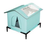 Abri pour chats par temps froid avec tissu et couche thermique pour protéger les animaux errants