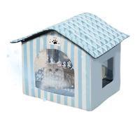 Abri pour chiens d'extérieur - Abri isolé pour extérieur avec sac de glace, abri pour animaux de compagnie dans les cours, jardins, balcons, salon, chambre, ferme