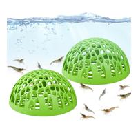 Abri pour Crevettes - Refuge pour Poisson Combattant | 2 Pièces Abri pour Élevage de Crevettes pour Petits Enthousiastes de Vie Aquatique en Maison Bureau École pour Poissons Tropicaux Betta