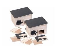 Abri pour hérisson - Royal Gardineer - Bois non traité - 32x26x20,5 cm - Extérieur - Petit