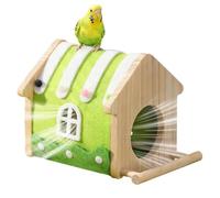 Abri pour oiseaux - Compact à suspendre, design d'habitat, structure respirante, perchoir intégré, réchauffe l'espace de repos, logement pour petits animaux | Pour cage de volière d'intérieur