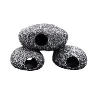 Abri pour poissons et crevettes | Structure robuste | Matériau en résine | Abri tunnel décoratif esthétique | Grotte de crevettes | Design roche naturelle | Pour eau salée et eau douce