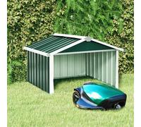 vidaXL Abri tondeuse robot de jardin 92x97x63 cm Acier galvanisé Vert 150907