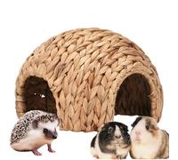 Abri pour Rongeur Naturel - Tanière Artisanale Sèche pour Cochon d’Inde, Refuge Lapin Confortable | Grotte Animaux Miniature, Nid Fait Main Cachette Maison Intérieure, Tapis Refuge Duveteux