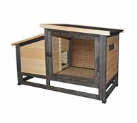 Abri pour rongeurs Duvoplus Woodland Design Bunny Barnette Beige 111x55x68 cm