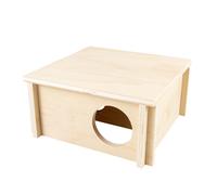 Abri pour rongeurs en bois Duvoplus Beige 20x20x10 cm