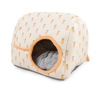 Abri pour rongeurs en peluche Duvoplus Carrot Multicolore 30x25x23 cm