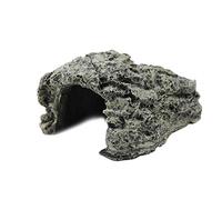 Habitat de cachette de poisson, abri de maison de reptile avec trou de cachette de tortue, grotte de cachette pour(B-025A Little Turtle Cave)