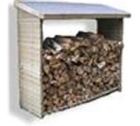 Abri range-bûches mural autoclavé 2 stères Habrita rb18869 G