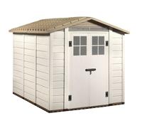 Abri de jardin 6.03m² beige Habrita evo240 Beige G