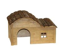 Kerbl Maison pour rongeurs avec toit galbé Nature 30 x 20 x 20 cm