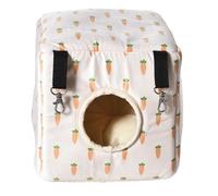 Abri suspendue en peluche pour rongeurs Duvoplus Carrot Multicolore 22,5x22,5x22,5 cm