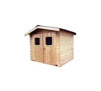 Abri THIERS madriers sans plancher, toit double pente 7,45 m²