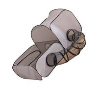 Abri tunnel extensible multi-usage pour chats avec jeu amovible convertible en tente d'extérieur pour animal domestique