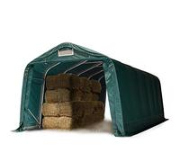 Abri tunnel robuste 3,3x7,2 m Bâche PVC 2300N, abri de pâturag, vert